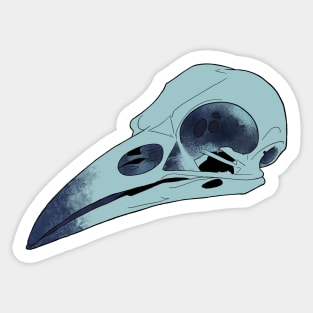 Raven Skull Sticker